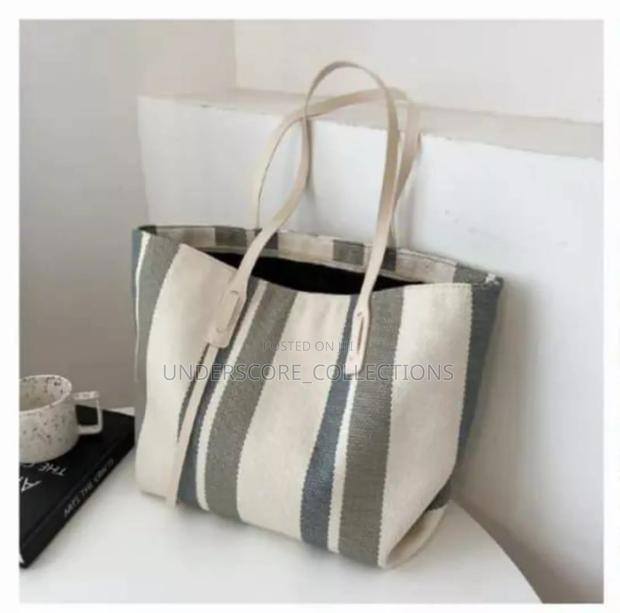 Elena Striped Tote Bag - thumbnail 2