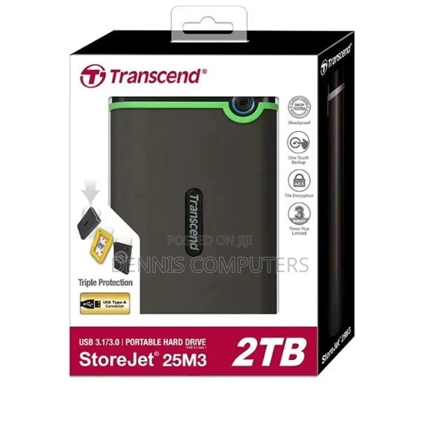 Transcend External HDD 2tb - Iron Grey - Ts2tsj25m3s - main view