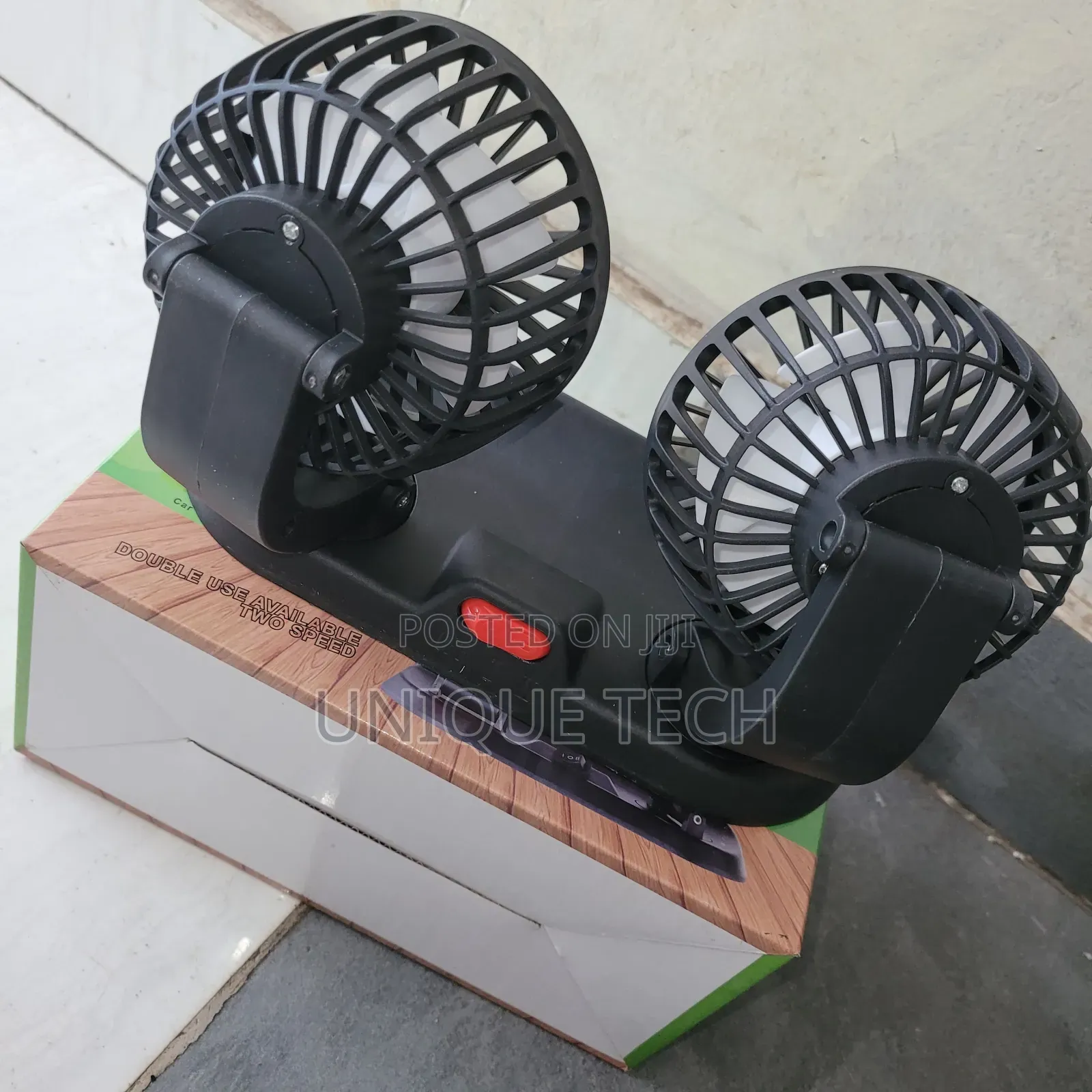 Double Headed Car Cooling Fan