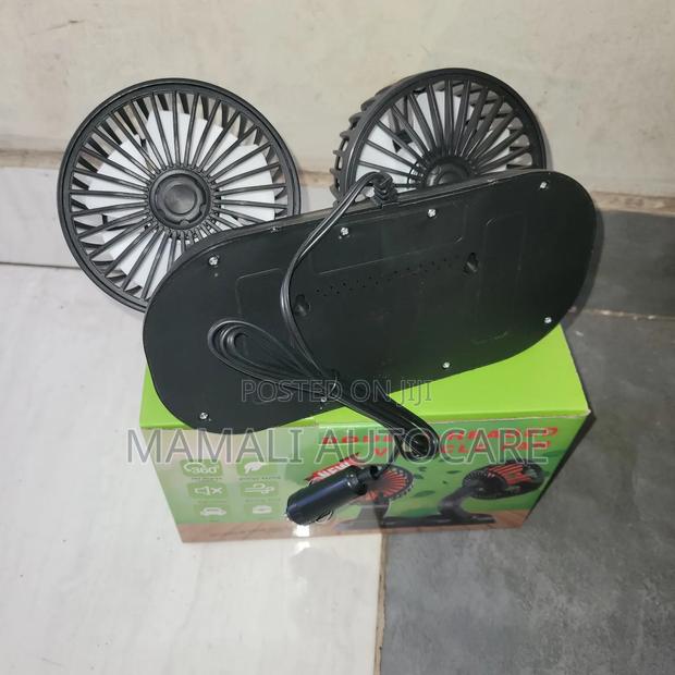 High Power Double Head Car Fan - main view
