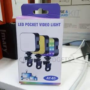 Ay-83 RGB Led Pocket Video Light for Photography Vlogging