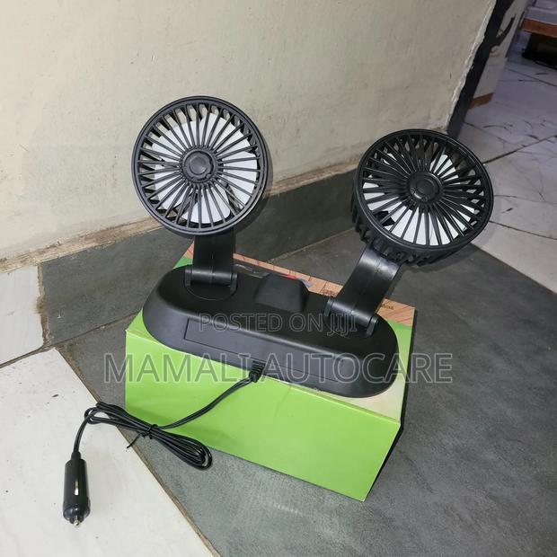 Double/Twin Head Car Fan - thumbnail 3