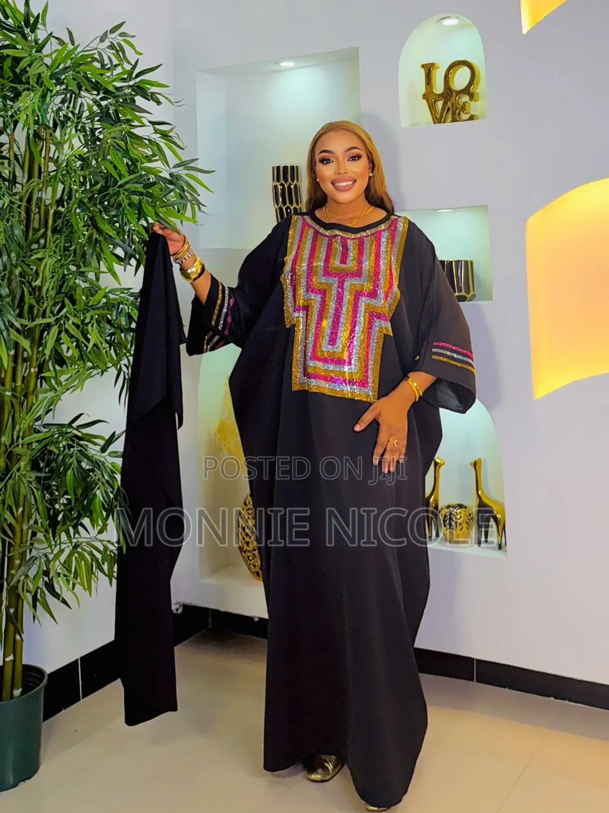 Classic Black Quality Dera/Kaftan/Plus Size Black Dress/Islamic Lady