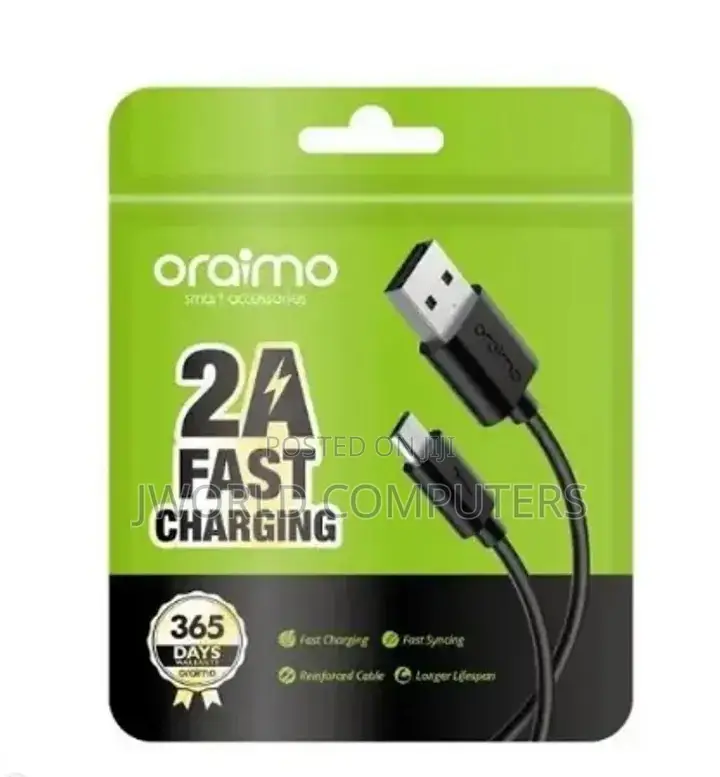 Oraimo Micro-usb Data Cable, 2m, 5v/2a Fast Charging (Ocd-m56)