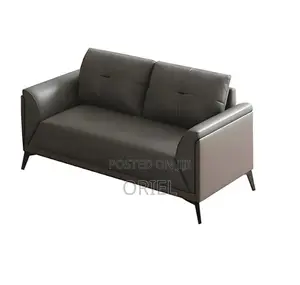 Office Sofa; Commercial Grade 5-Seater Leather Office Sofa