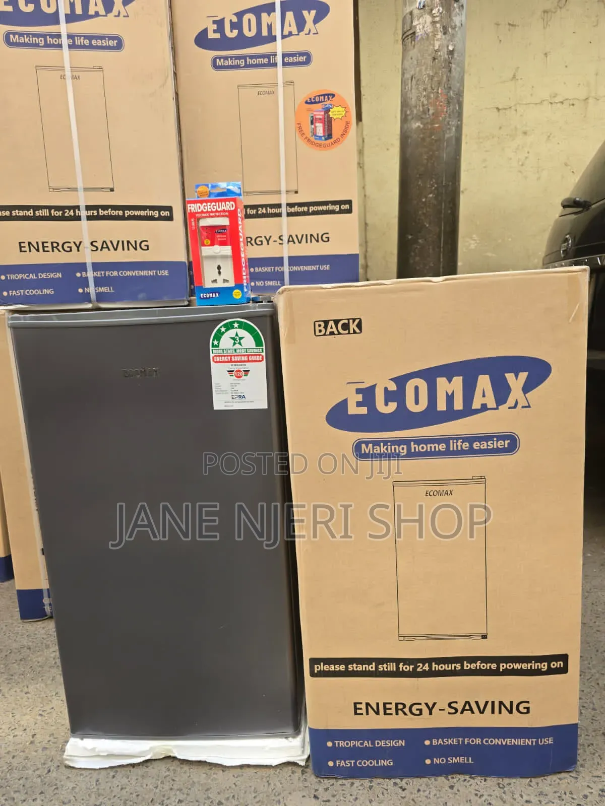 🔥Ecomax 90 Litres Dark Silver Single Door Refrigerator With Guard