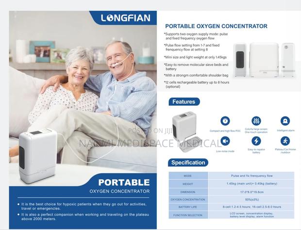 Longfian Portable Oxygen Concentrator for Flight/Long Distance - thumbnail 4
