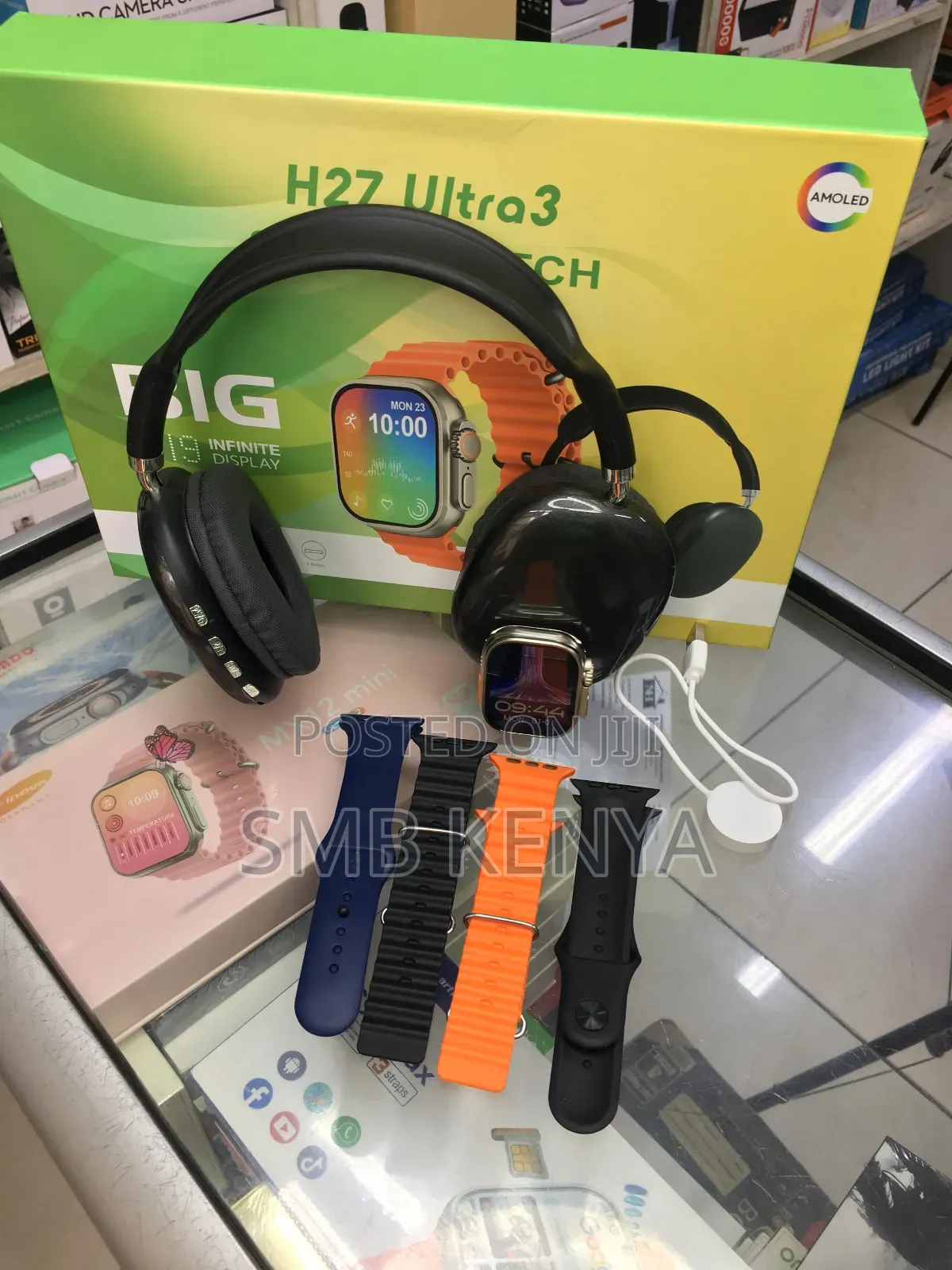 H27 Ultra Smart Watch With Wireless Headphones
