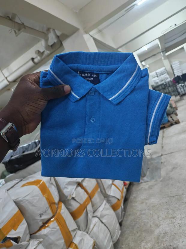 Blue White Polo T-Shirts - thumbnail 3