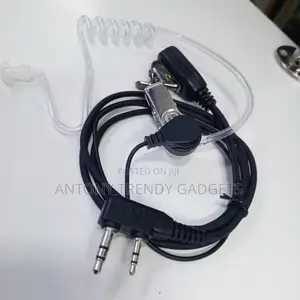 2-pin Fbi Style Walkie Talkie Earpiece With Acoustic Tube