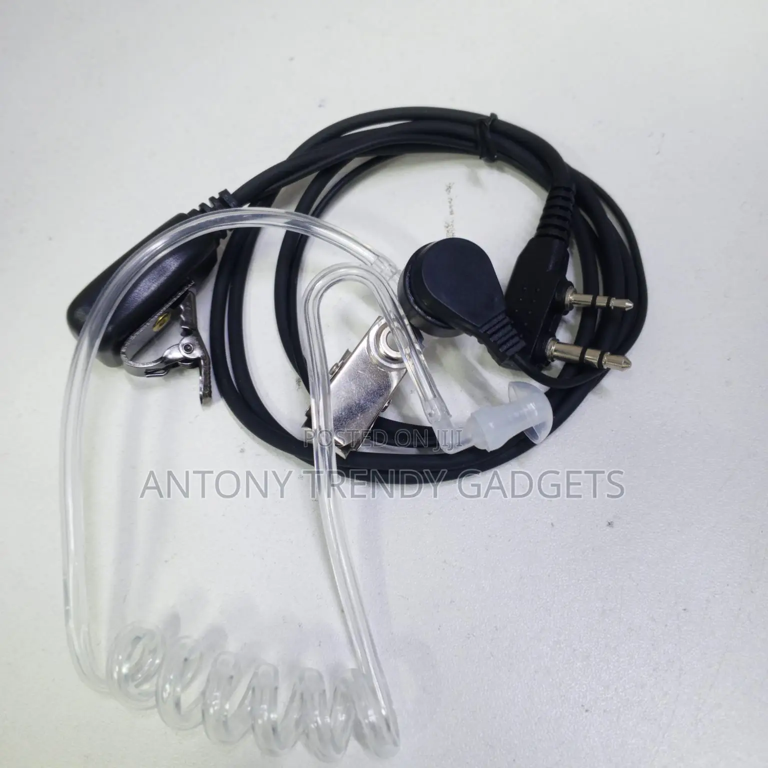 Covert Acoustic Tube Headset For Two-way Radios