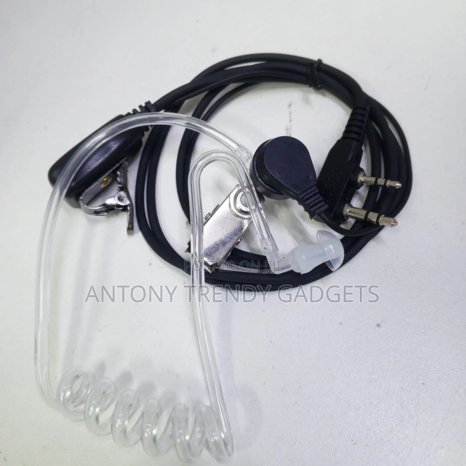 Covert Acoustic Tube Headset For Two-way Radios