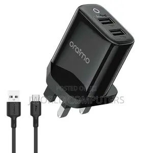 Oraimo Charger Kit (Uk Plug), 2a, Black (Cu-60zr + Cd-52br)