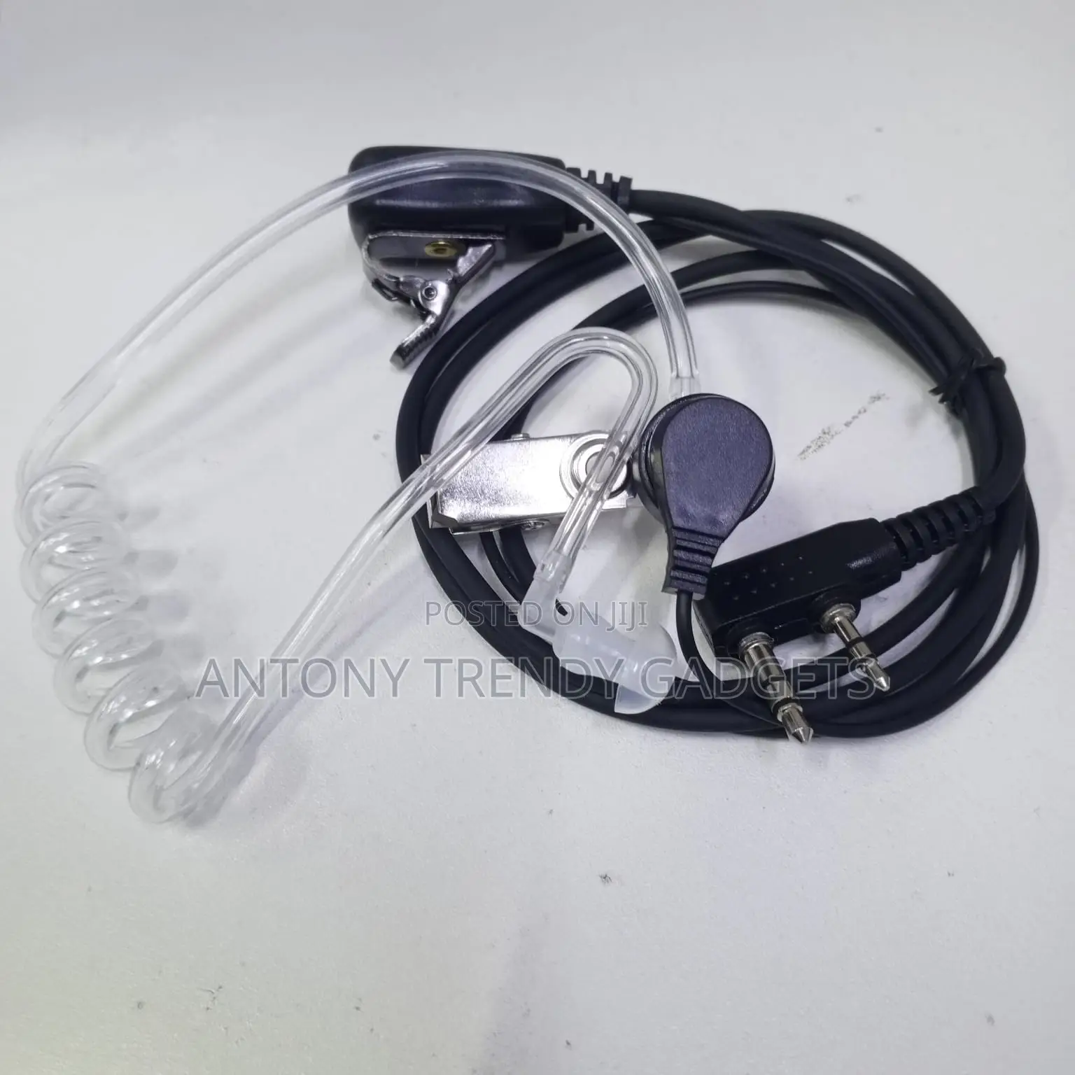 Fbi-style 2-pin Acoustic Tube Walkie-talkie Earpiece