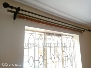 Jua Kali Double Curtain Rods Jua Kali Double Curtain Rods