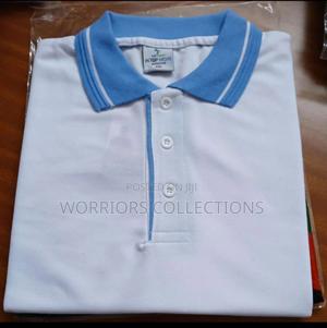 White and Light Blue Polo T-Shirts - thumbnail 2