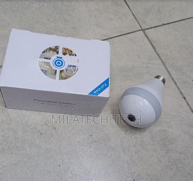 Panoramic Wifi Bulb Camera 1080p With Cloud Storage Support - main view