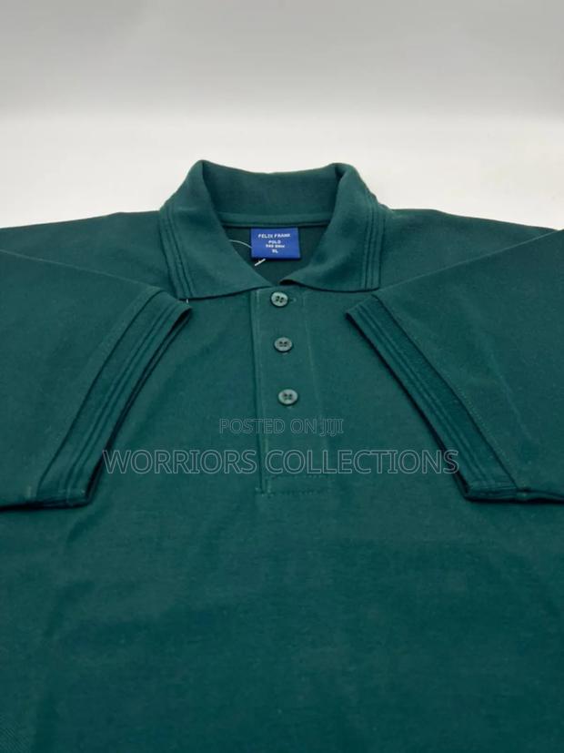 Quality Dark Green Polo T-Shirts - main view