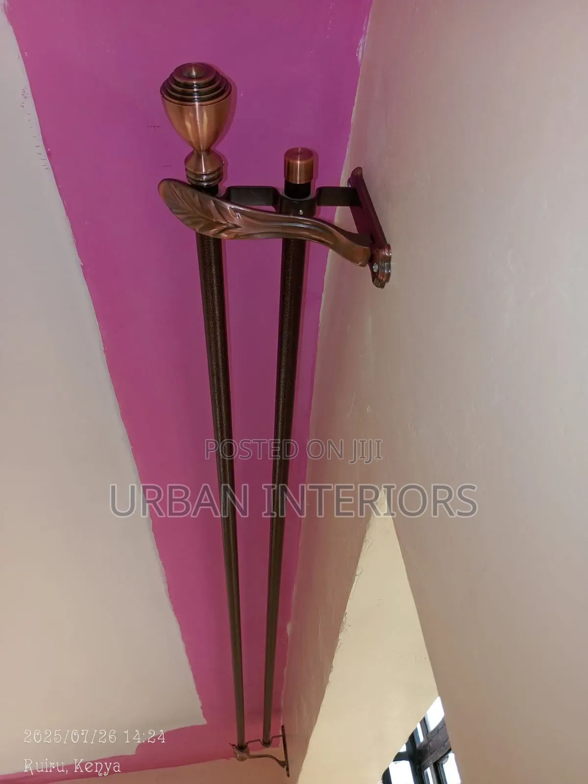 Jua Kali Curtain Rods Both for Sheer Curtain