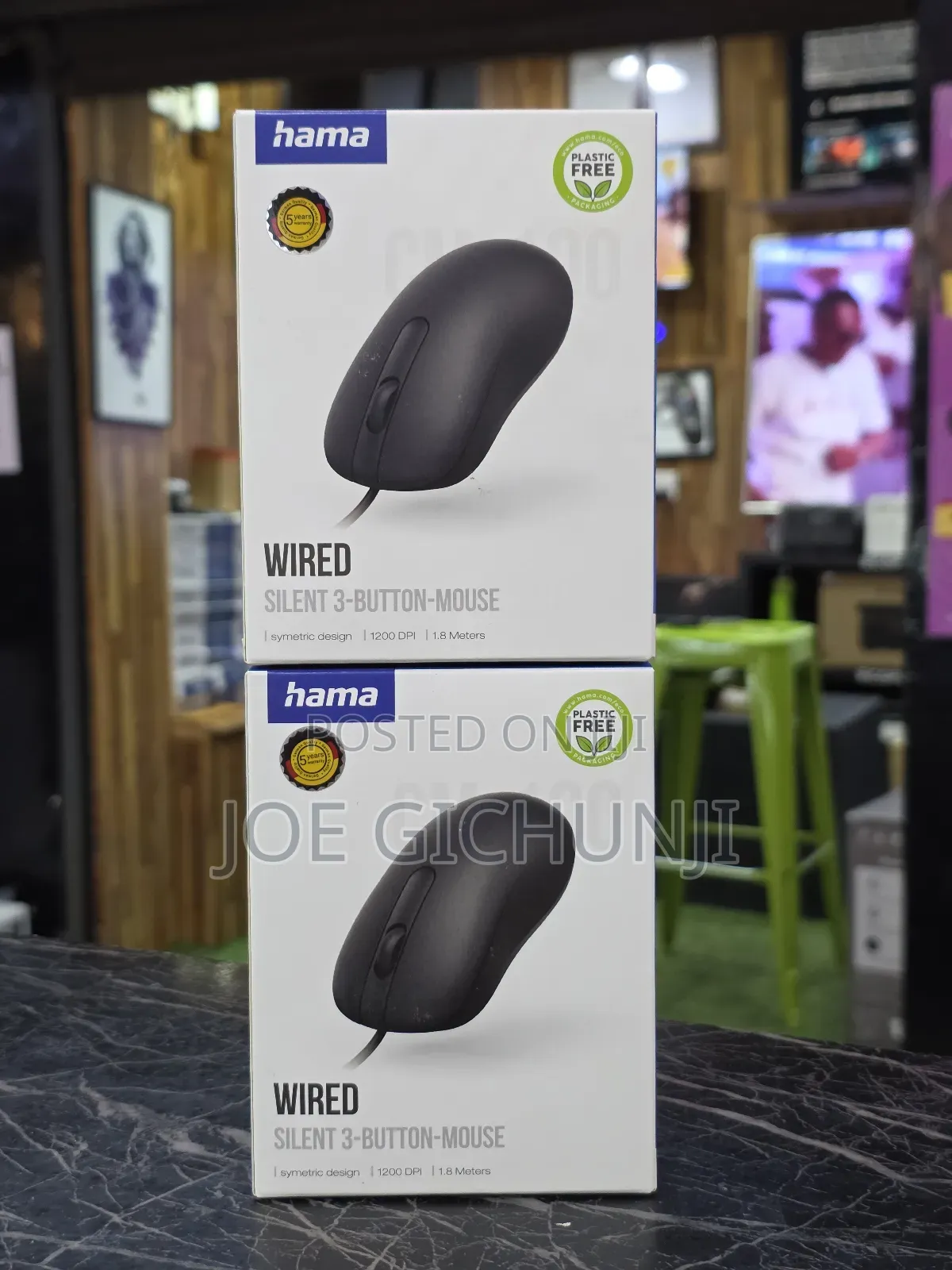 Hama Corded 3-Button Optical Mouse "Mc-100" Black