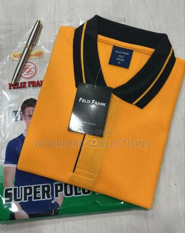 Orange Black Branded Polo T-Shirts - main view
