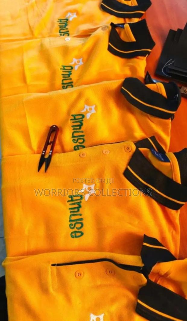 Orange Black Branded Polo T-Shirts - thumbnail 3