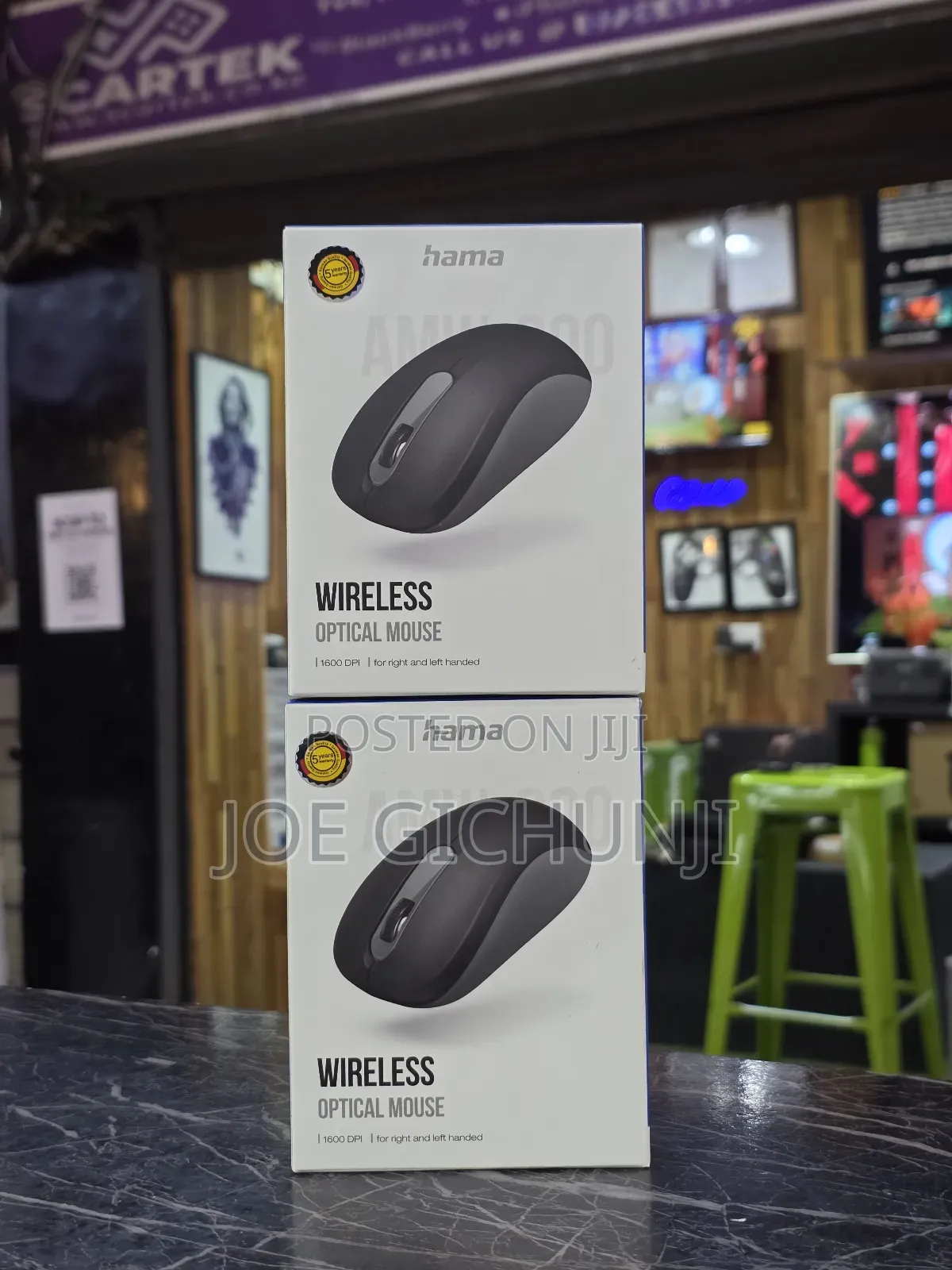 Hama "Amw-200 Optical Wireless Mouse, 3 Buttons, Anthracite/Black