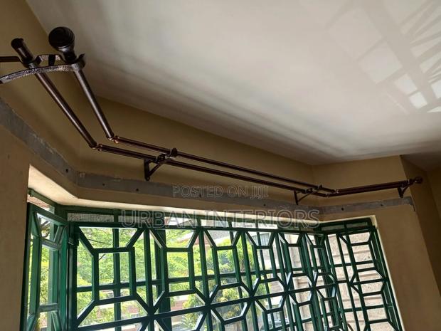 Jua Kali Curtain Rods for Corner Windows Jua Kali Curtain Rods