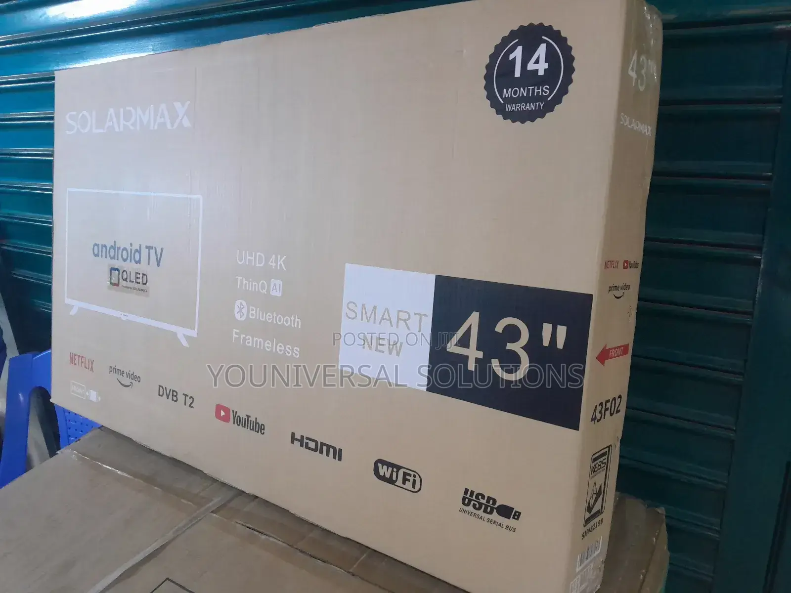 Solarmax 43 Inches Smart Android Tv