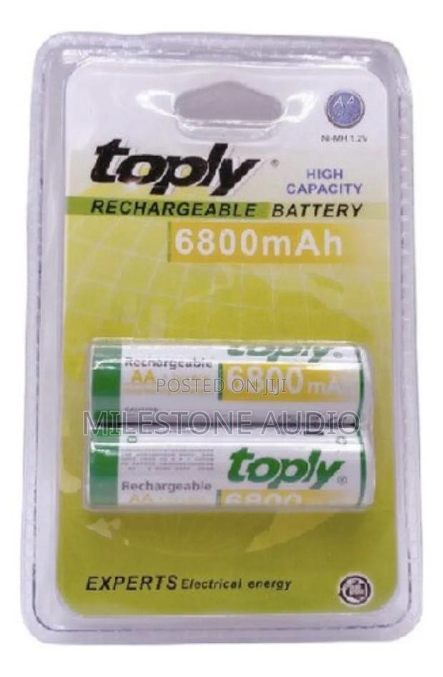 Toply Rechargeable Aa Batteries - Pack Of 2 More Durable