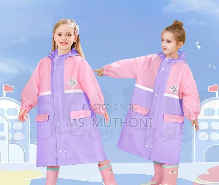 Unique High Quality Kids Raincoat With Wide Brim Hat*