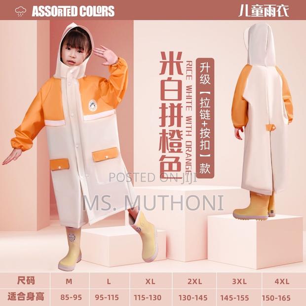 Unique High Quality Kids Raincoat With Wide Brim Hat* - thumbnail 2