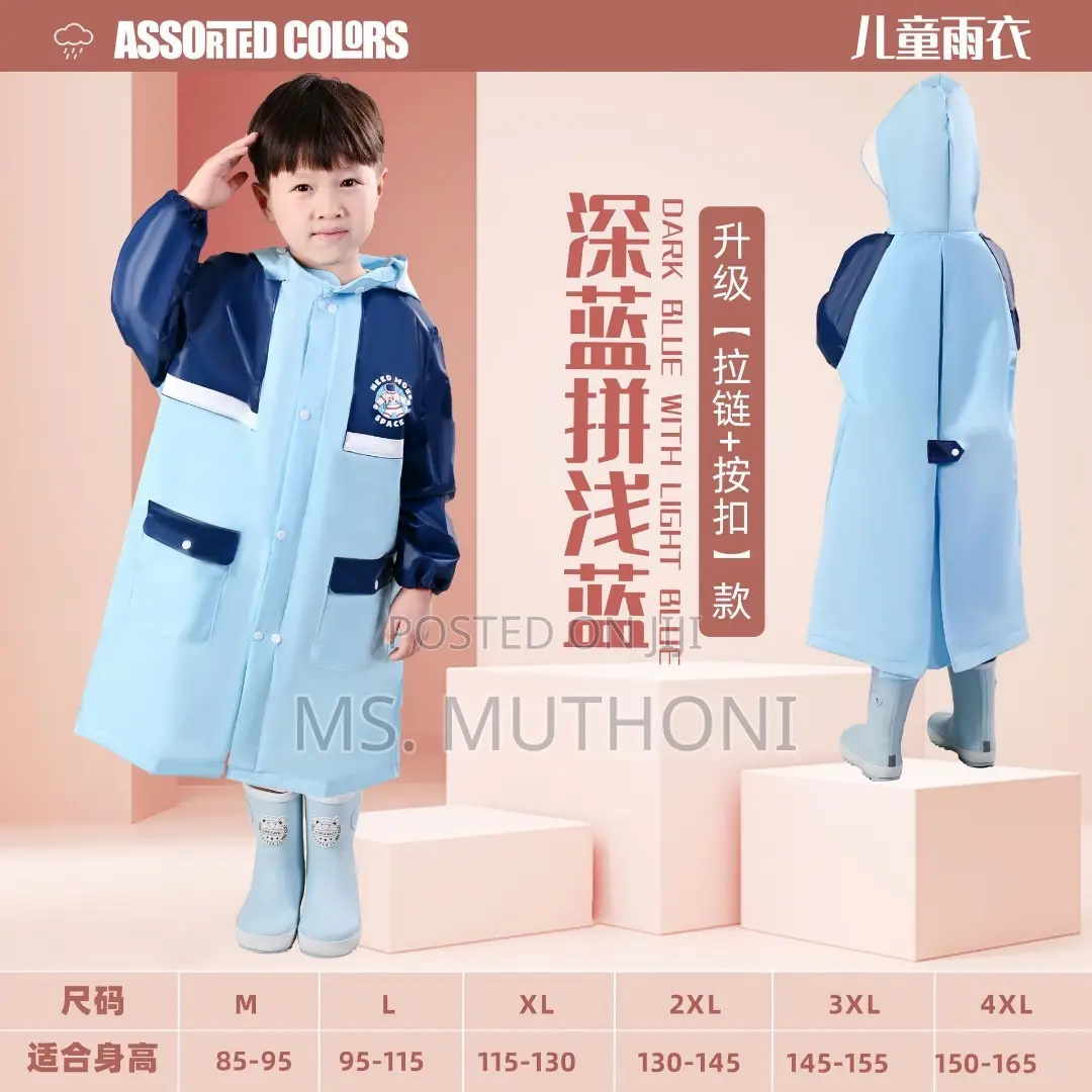Unique High Quality Kids Raincoat With Wide Brim Hat*
