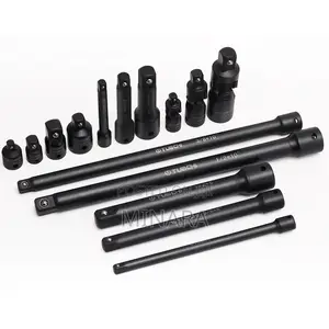18 Pcs, Impact Wrench Socket Extensions Set, 1⁄2”, 3/8”,1/4”