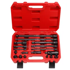 18 Pcs, Impact Wrench Socket Extensions Set, 1⁄2”, 3/8”,1/4”