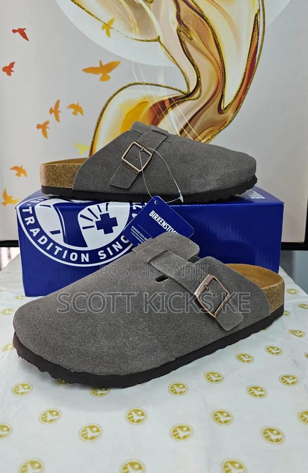 Original Birkenstock Boston Classic Suede Clogs - thumbnail 3
