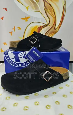 Original Birkenstock Boston Classic Suede Clogs