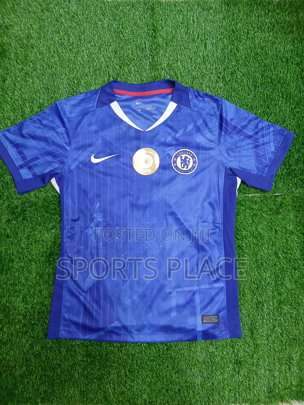 Chelsea Home Jersey + World Champions Badge 2026