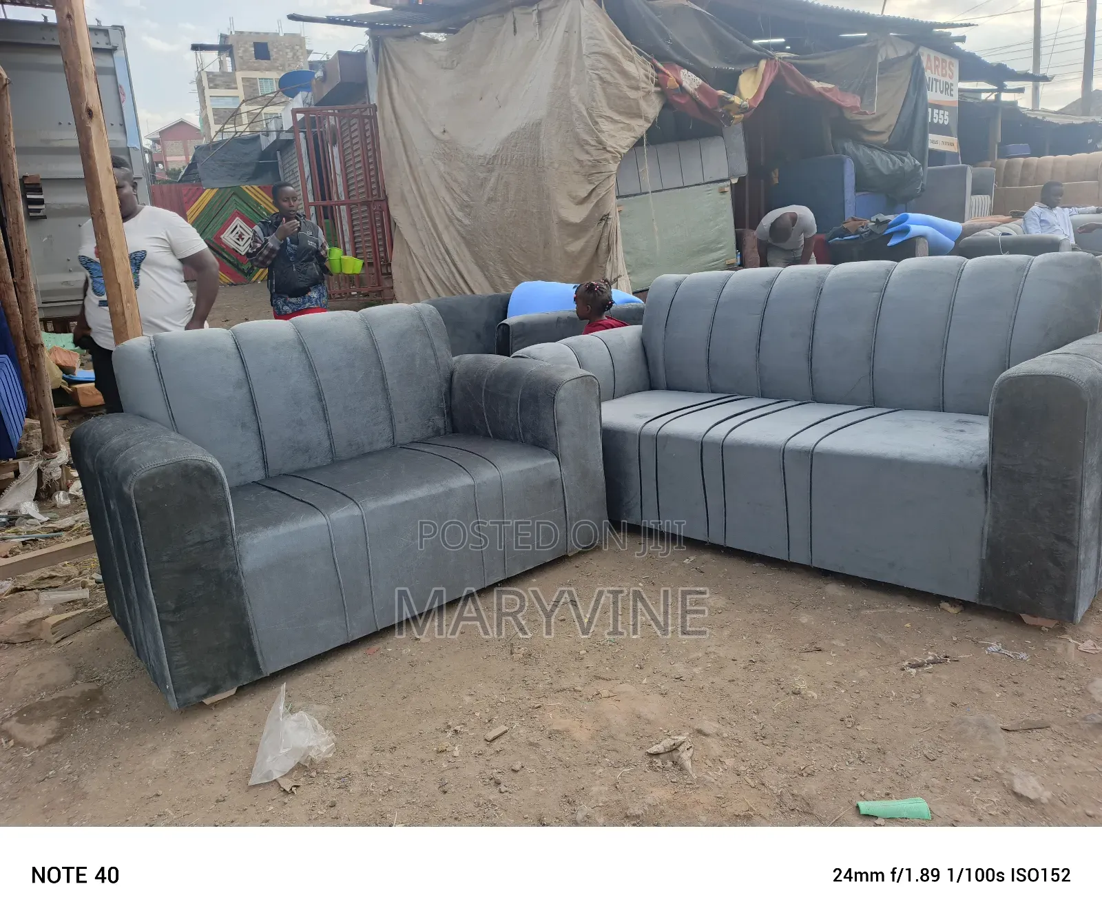 Brand New Grey Five Seater