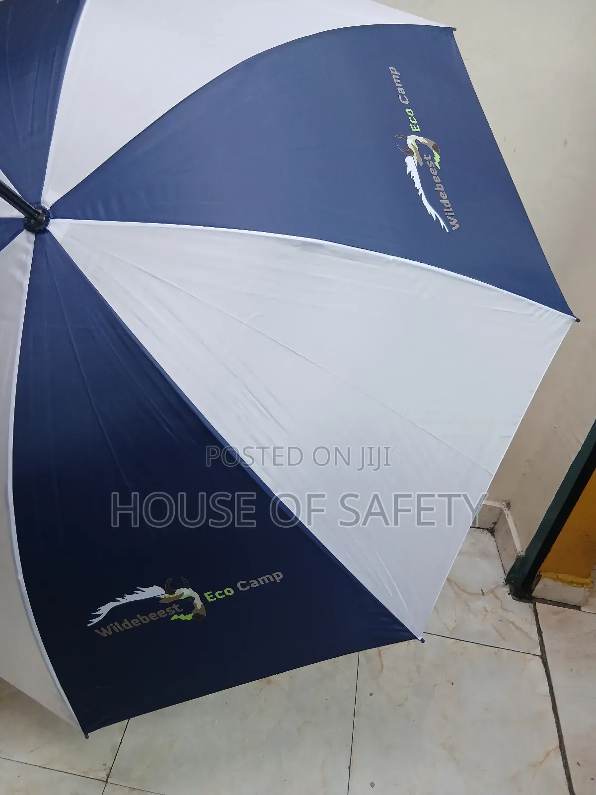 White and Navy Blue Shades Umbrella