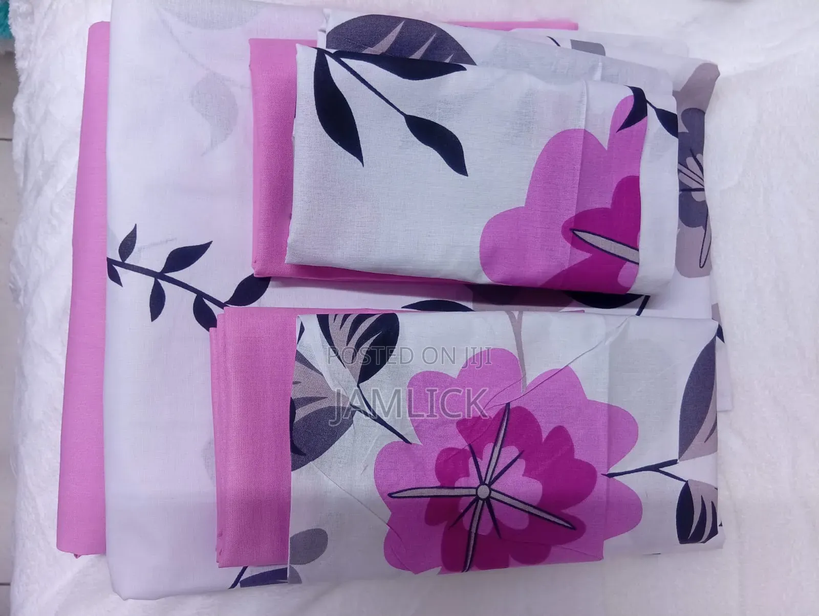 Mix Match Cotton Bedsheets With Elastic Edges – 6 Pieces Set - Sn
