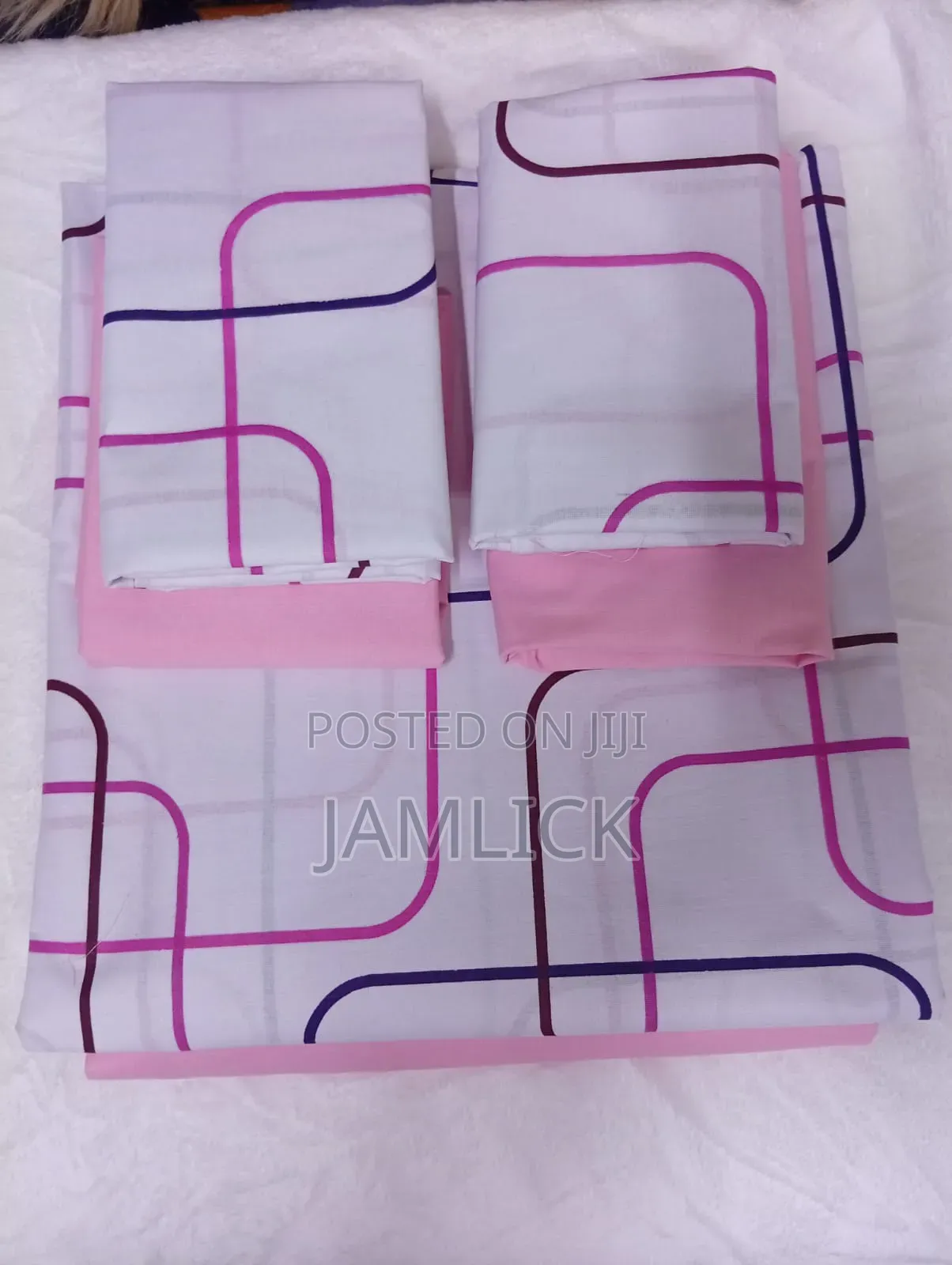 Mix Match Cotton Bedsheets With Elastic Edges – 6 Pieces Set - Sn