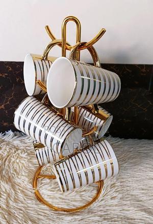 6 Pieces Gold Tree Cups Available - main view