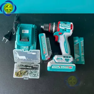 Total Tools Lithium-Ion Compact Brushless Cordless Impact Drill Set.