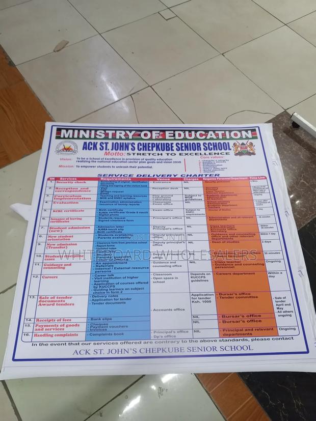 Abs Printer Service Charter for Your School 4ft X 4ft - main view
