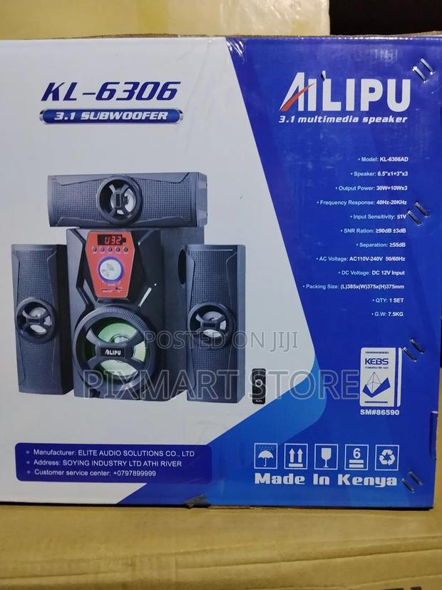 Ailipu 3.1 Channel Multimedia Sound System With Subwoofer