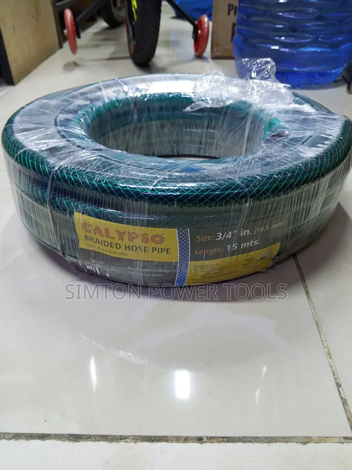 3/4-Inch 30m PVC Braided Hosepipe