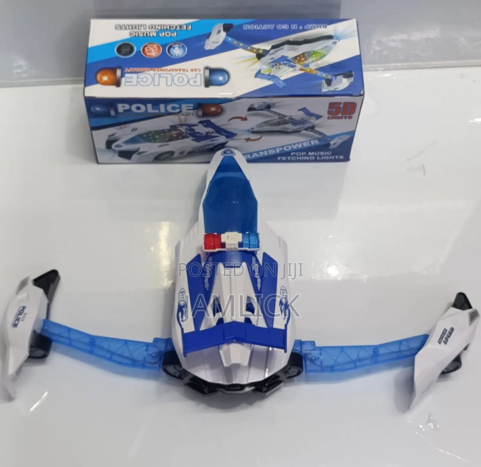 Police Car Transformer Aircraft Toy - Kb
