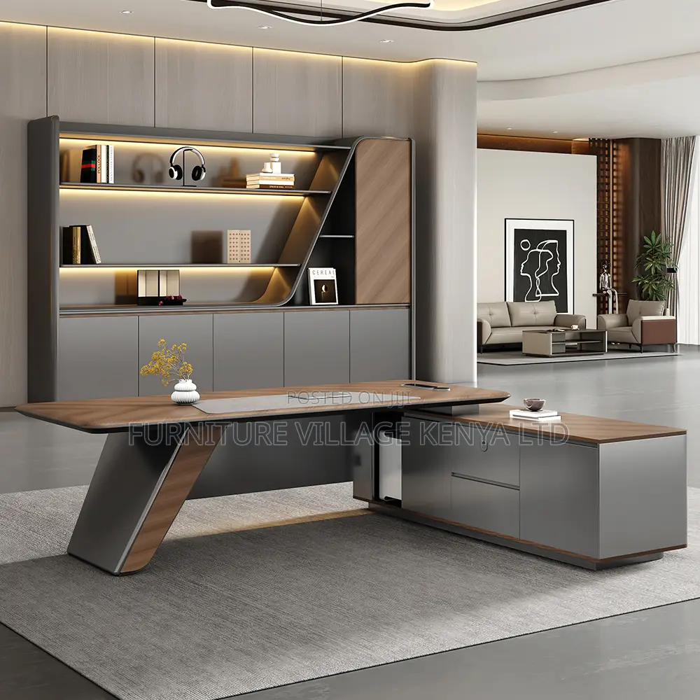 Executive Desks: 1800mm L-shaped Office Desk