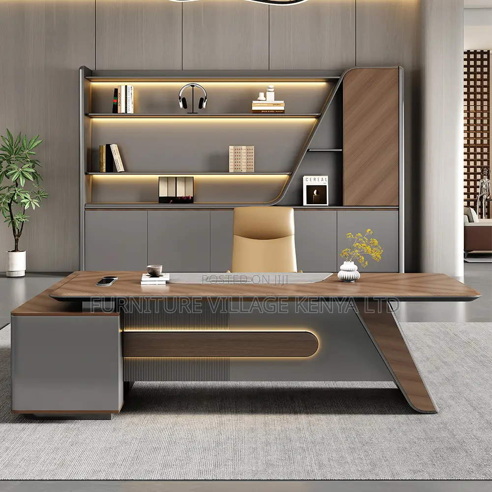 Executive Desks: 1800mm L-shaped Office Desk